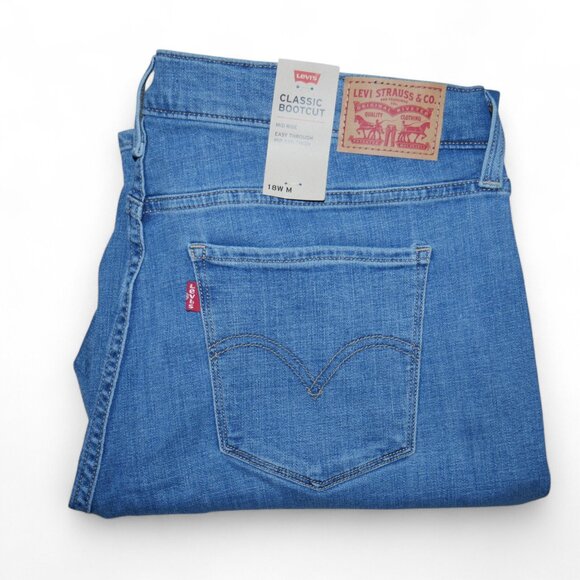 Levi's Women's Plus Size 18W Bootcut Jeans Stretch Mid-Rise Western Rodeo NWT - Picture 4 of 14